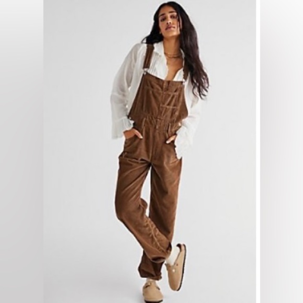 WE THE FREE ZIGGY CORD OVERALLS